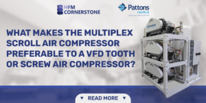 Read more about the article What Makes the Multiplex Scroll Air Compressor Preferable to a VFD Tooth or Screw Air Compressor?