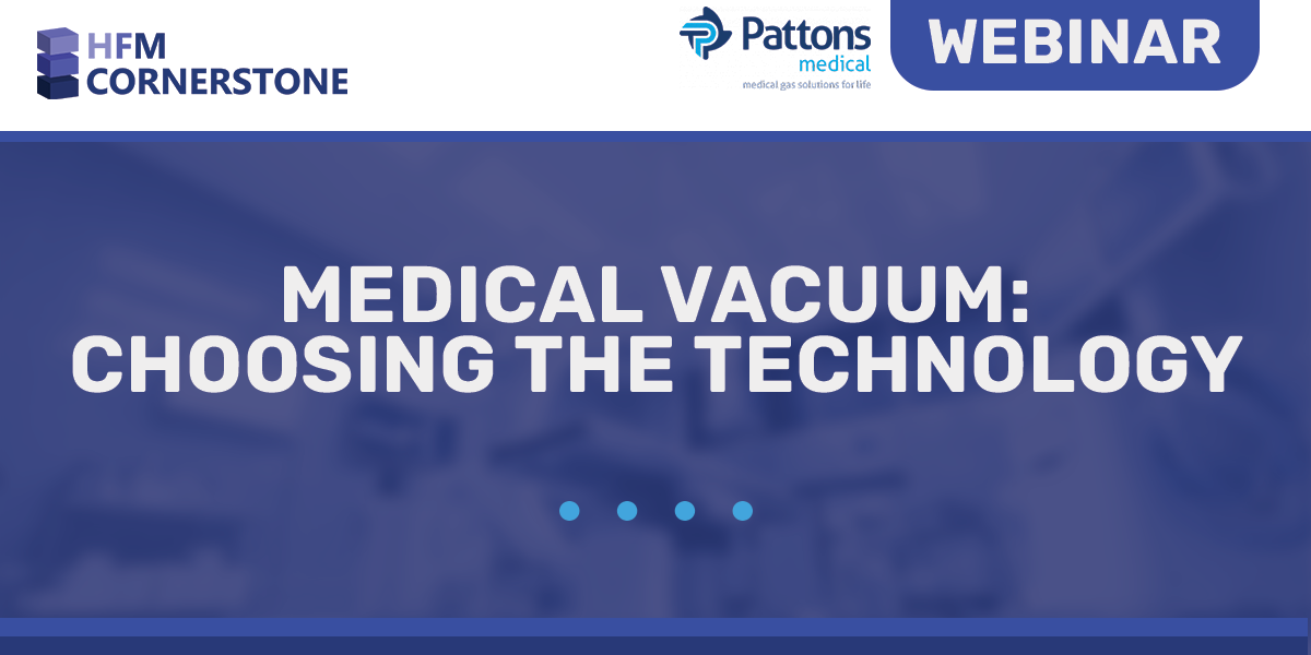 You are currently viewing Pattons Medical Webinar – Medical Vacuum: Choosing the Technology